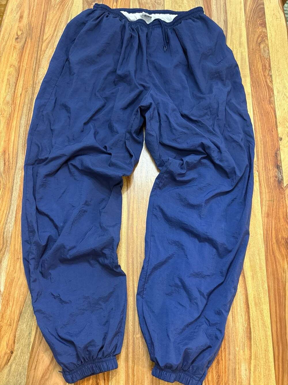 Nike Vintage Track Pants Size XXL Blue Nylon Joggers